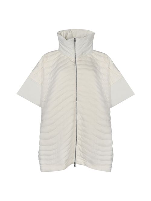 Poncho Resort in maglia double jacquard effetto onde Herno | JC00027DR 560161100